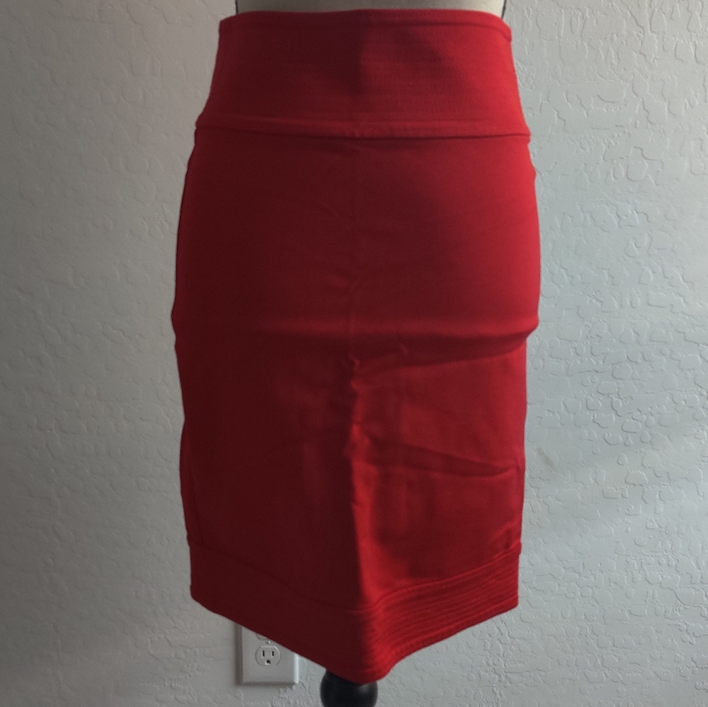 Pink Tartan Red bodycon Pencil Skirt (2)